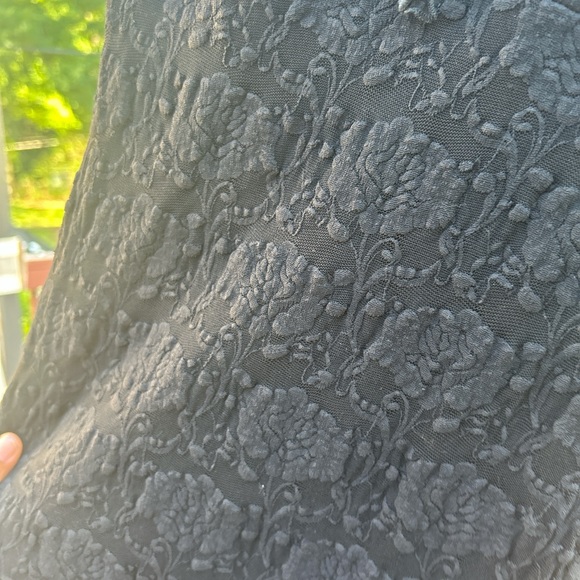 Versace Black Ribbed Ruffled Mini Dress - Picture 4 of 4